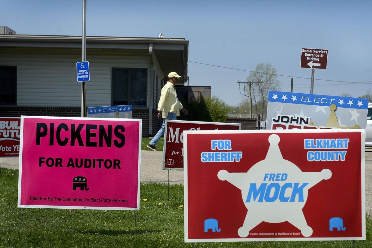 Campaign Signs in Yard